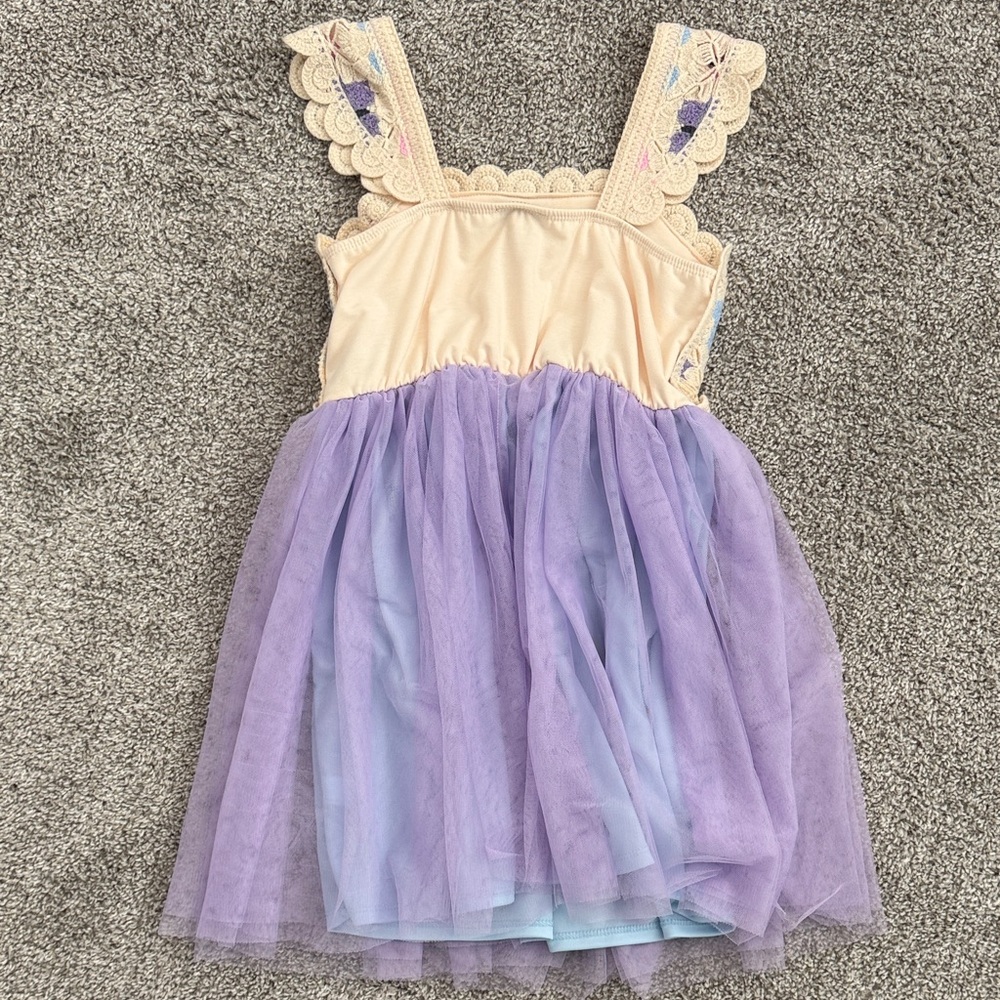 Lilt Purple and Cream Crochet Dress - Picture 3 of 3